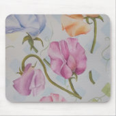 COLORFUL SWEET PEAS MOUSEPAD MUISMAT (Voorkant)