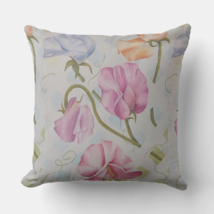 COLORFUL SWEET PEAS PATIO PILLOW BUITENKUSSEN