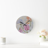 COLORFUL SWEET PEAS RONDE KLOK (Huis)