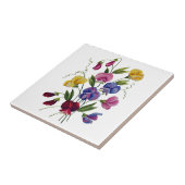 Colorful Sweet Peas Tegeltje (Zijkant)