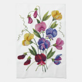 Colorful Sweet Peas Theedoek (Verticaal)