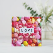 Colorful Sweetheart Candy Love Valentine's Present Kaart (Staand voorkant)