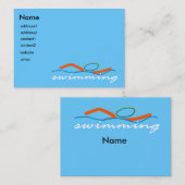Colorful Swim-symbool Visitekaartje (Voorkant / Achterkant)