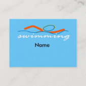 Colorful Swim-symbool Visitekaartje (Achterkant)