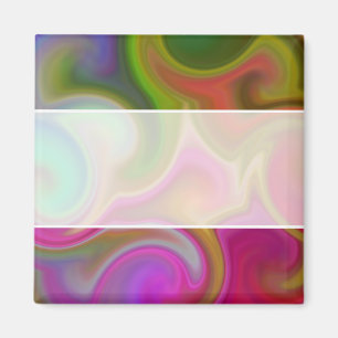 Colorful Swirl Abstract Magneet