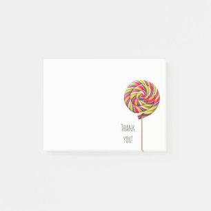Colorful Swirl Lollipop Post-it Notes