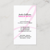 Colorful Swirl Makeup Artist Visitekaartje (Achterkant)