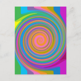 Colorful swirl-ontwerp briefkaart