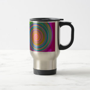 Colorful swirl-ontwerp reisbeker