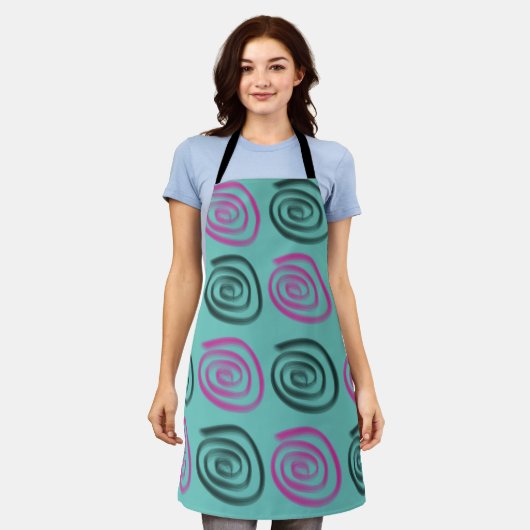 Colorful Swirl Pattern Schort (Gedragen)