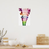 Colorful Swirl Poster (Keuken)