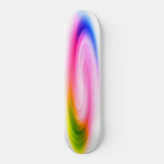 Colorful Swirl Skateboard (Voorkant)
