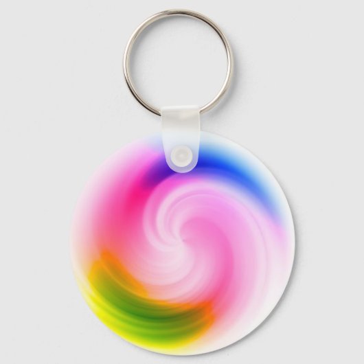Colorful Swirl Sleutelhanger (Voorkant)
