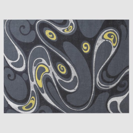 Colorful Swirling Abstract Tissuepapier (Voorkant)