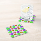 Colorful Swirling Flowers Onderzetter set (Insitu)