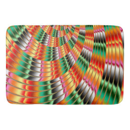 Colorful Swirling Fractal Design Badmat