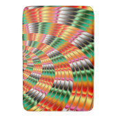 Colorful Swirling Fractal Design Badmat (Voorkant Verticaal)