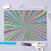 Colorful Swirling Ribbons Optical Spiral Art Tissuepapier (Craft)