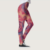 Colorful Swirling-Waterverf Leggings (Rechts)