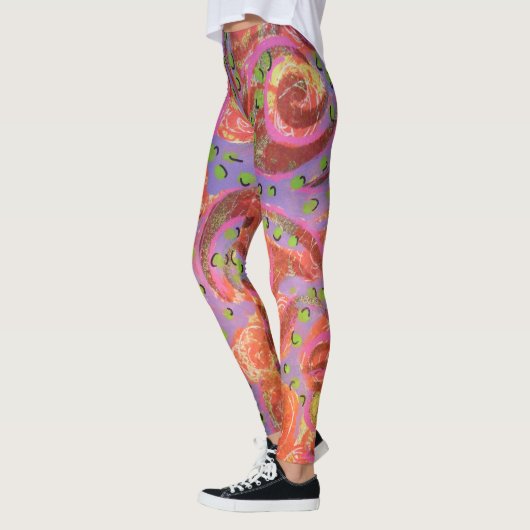 Colorful Swirls-Leggings Leggings (Links)