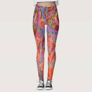 Colorful Swirls-Leggings Leggings