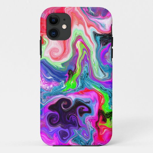 Colorful Swirls Marble Fluid Art Case-Mate iPhone Case (Achterkant)