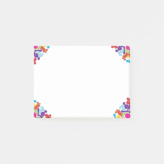 Colorful Swirls Post-it® notes (Voorkant)