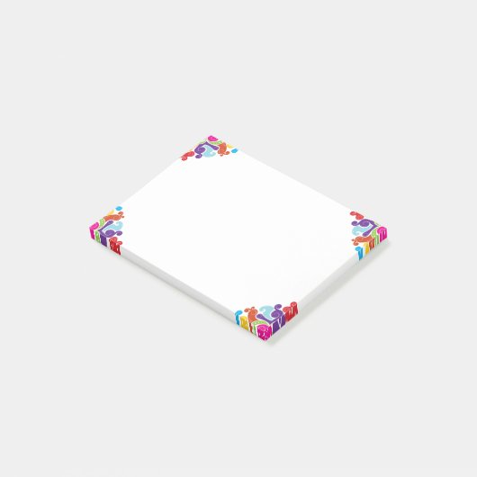 Colorful Swirls Post-it® notes (Schuin)