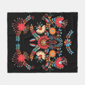 Colorful Symmetrical Design Fleece Deken (Voorkant (Horizontaal))