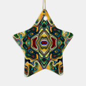Colorful Symmetrisch Abstract Keramisch Ornament (Rechts)