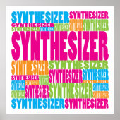 Colorful Synthesizer Poster (Voorkant)