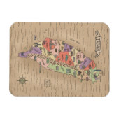 Colorful  Taiwan Map Magnet Magneet (Horizontaal)