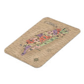 Colorful  Taiwan Map Magnet Magneet (Linkerzijde)