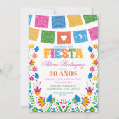 Colorful Talavera Mexican Fiesta Birthday Kaart (Voorkant)