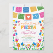 Colorful Talavera Mexican Graduation Fiesta Kaart (Voorkant)