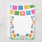 Colorful Talavera Mexican Rehearsal Dinner Kaart (Achterkant)