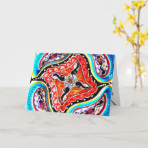 Colorful Talavera Mexico Greeting