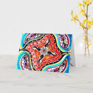 Colorful Talavera Mexico Greeting Kaart
