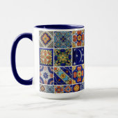 Colorful Talavera-Tegel op de Mok van Porcelain Bi (Links)