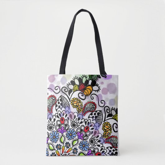 Colorful Tangle, elke reeks dagen Tote Bag (Voorkant)