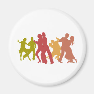 Colorful Tango Dancers Magneet