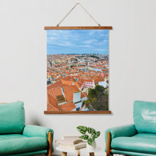 Colorful Tapestry, Lissabon Portugal Europe Hangend Wandkleed