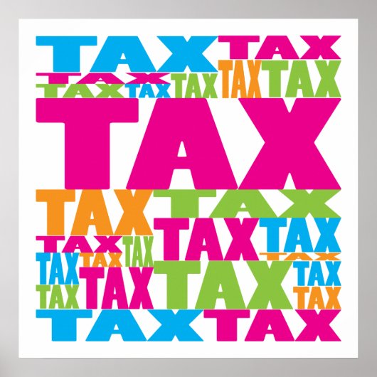 Colorful Tax Poster (Voorkant)