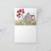 Colorful Tea Time Teapot Wenskaart Kaart (Binnen)