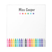 Colorful Teacher Appreciation Notitieblok (Voorkant)