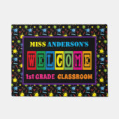 Colorful Teachers Classroom Welkom Deurmat (Voorkant)