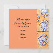 Colorful teacup tea party-uitnodiging kaart (Achterkant)