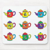 COLORFUL TEAPOTS MUISMAT (Voorkant)