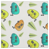 Colorful Teardrop Camper Caravan Stof (Swatch)