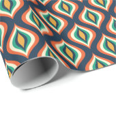 Colorful Teardrops Modern Geometric Pattern Cadeaupapier (Rol Hoek)